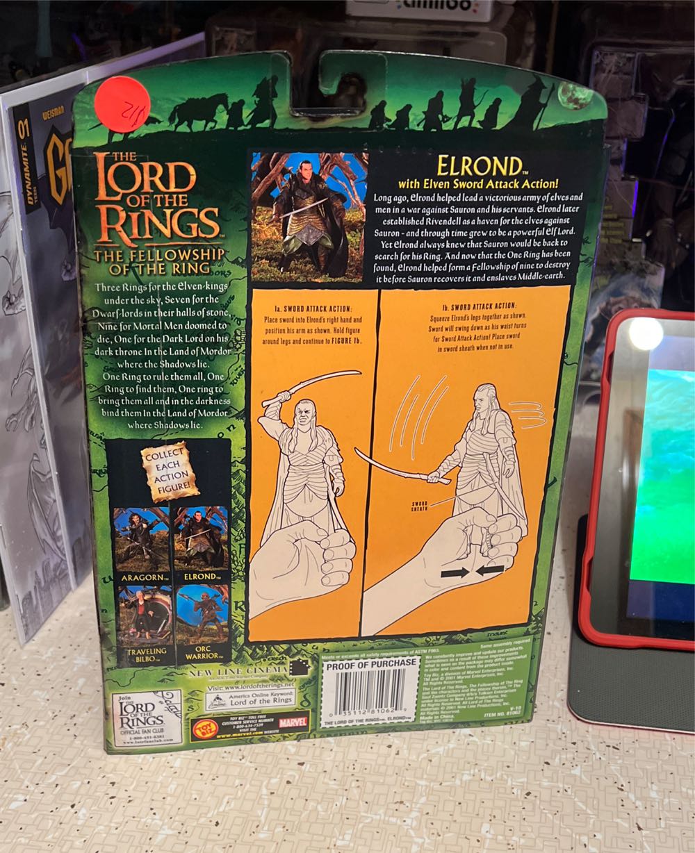Elrond - Toy Biz (Fellowship Of The Ring) (Lord of the Rings : Fellowship of the Ring) action figure collectible [Barcode 035112810629] - Main Image 4