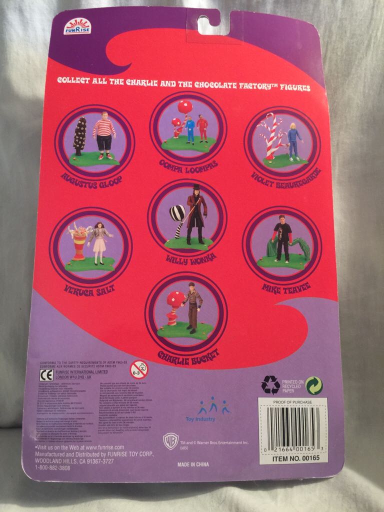 Willy Wonka - Funrise (Charlie And The Chocolate Factory) action figure collectible [Barcode 021664001653] - Main Image 2