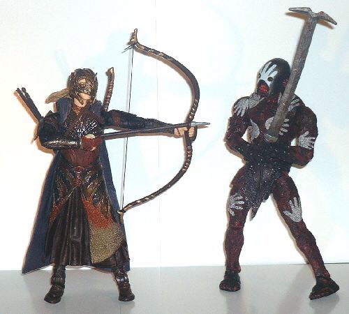 Elven Archer vs. Beserker Uruk-Hai - Toy Biz (Lord Of The Rings) action figure collectible [Barcode 035112811763] - Main Image 2