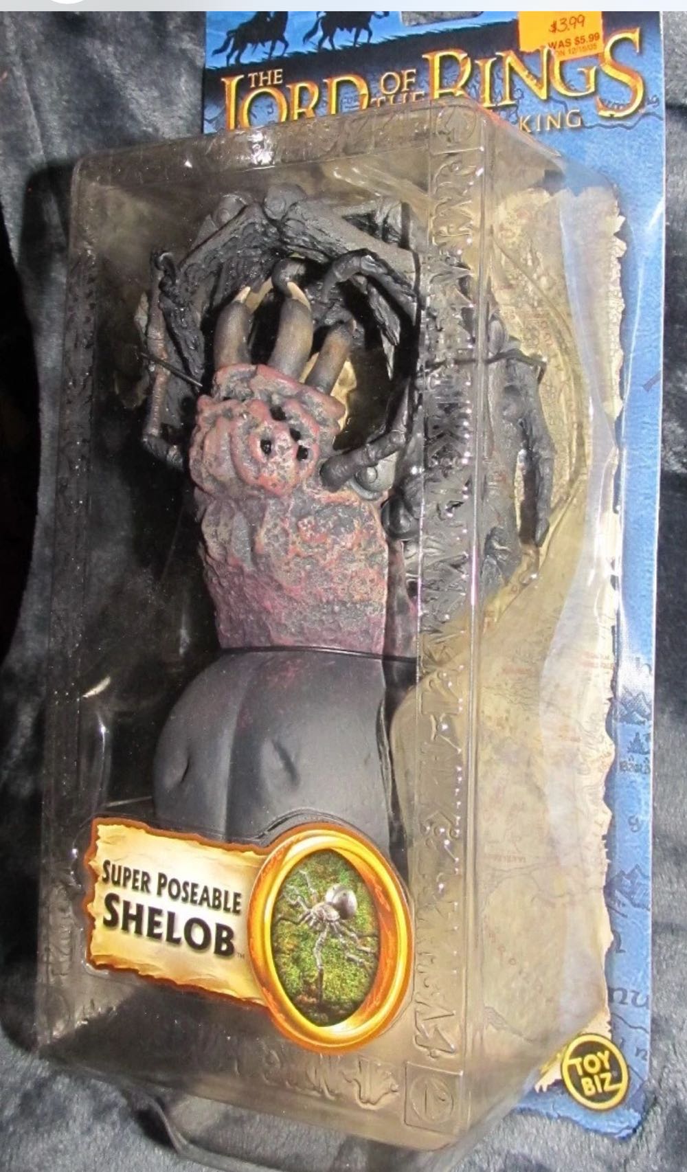 Toy Biz Lord Of The Rings-The Return Of The King: Super Posable Shelob - Toy Biz (LOTR The Return of the King) action figure collectible [Barcode 035112813569] - Main Image 3