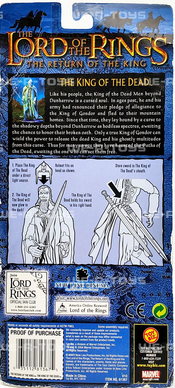 King Of The Dead - Toy Biz (Return Of The King) (LOTR The Return of the King) action figure collectible [Barcode 035112813675] - Main Image 3