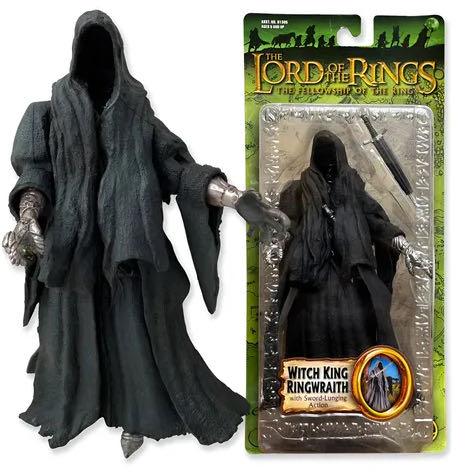 Ringwraith: Witch King with Sword-Lunging Action - Toy Biz (LOTR: The Fellowship Of The Ring) action figure collectible [Barcode 035112813897] - Main Image 3