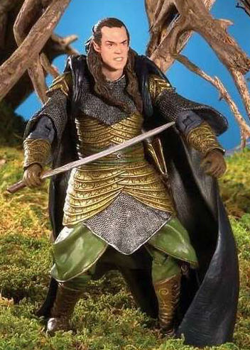 Elrond: with Elven Sword Attack Action - TOYBIZ (Lord Of The Rings) (LOTR: The Fellowship Of The Ring) action figure collectible [Barcode 035112813910] - Main Image 3