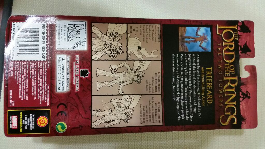 Lord Of The Rings Treebeard - Toybiz action figure collectible [Barcode 035112814115] - Main Image 2