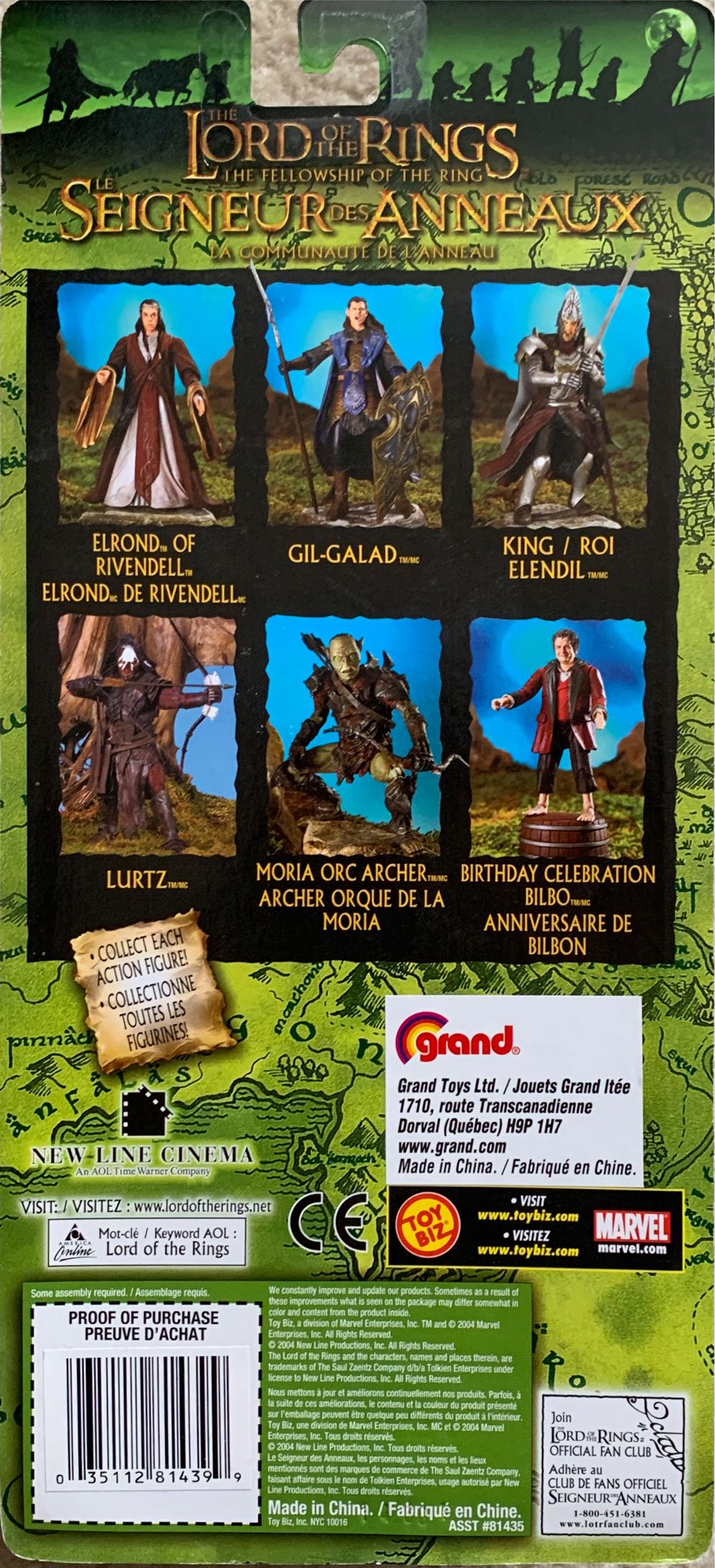 Orc - Toy Biz (LOTR: The Fellowship Of The Ring) action figure collectible [Barcode 035112814399] - Main Image 3