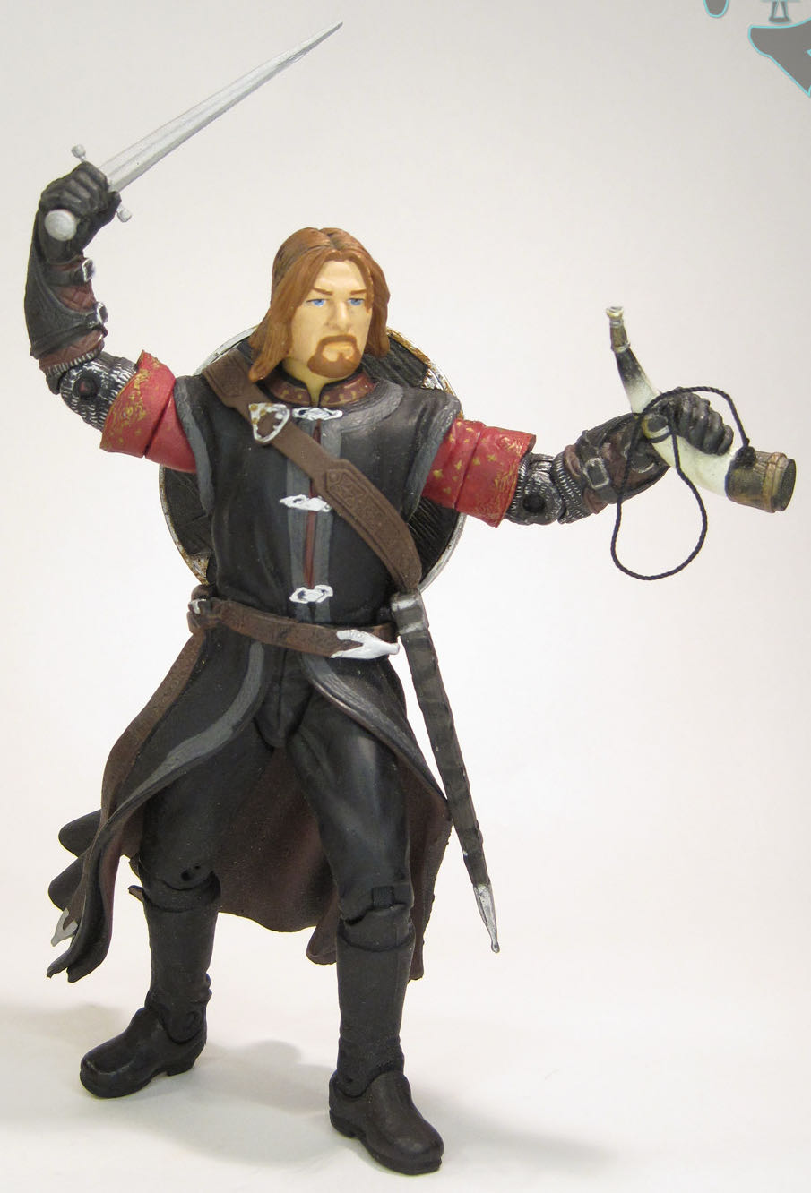 Boromir: Super Posable - TOYBIZ (Lord Of The Rings) (LOTR: The Fellowship Of The Ring) action figure collectible [Barcode 035112814887] - Main Image 4