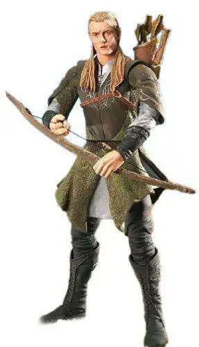 Legolas: Mirkwood with Woodland Realm Weaponry - TOYBIZ (Lord Of The Rings) (LOTR: The Fellowship Of The Ring) action figure collectible [Barcode 035112814917] - Main Image 3