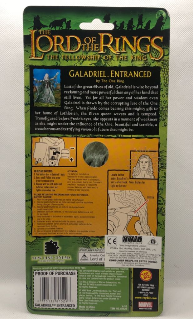 Galadriel: Entranced by the One Ring - Toybiz (LOTR: The Fellowship Of The Ring) action figure collectible [Barcode 035112815297] - Main Image 2