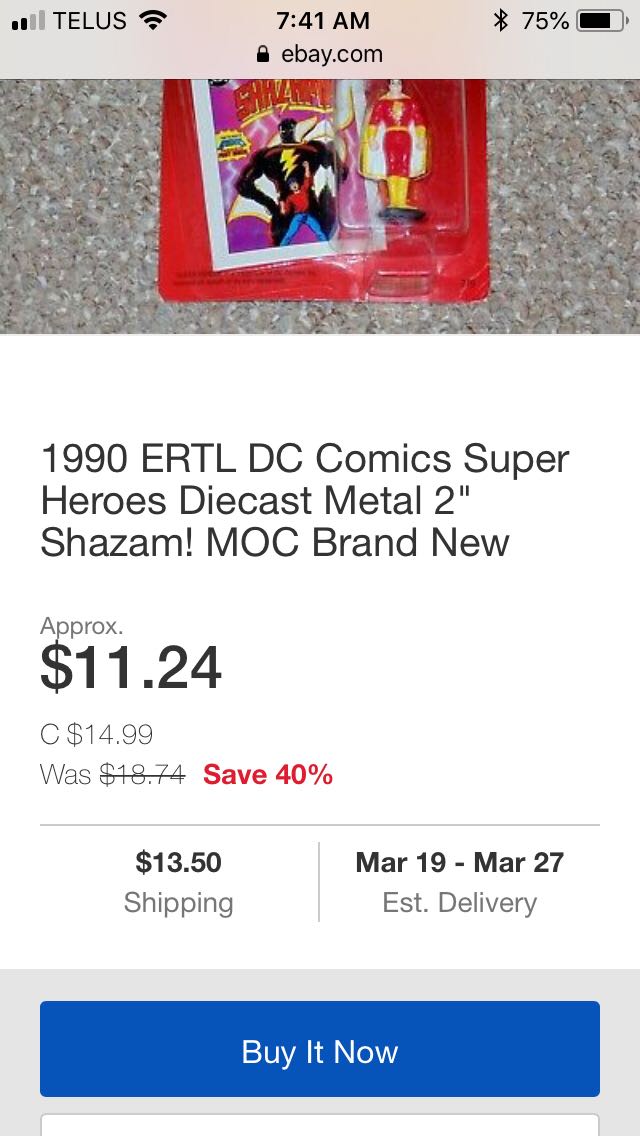 DC Comics: Shazam - Ertl (DC Comics) action figure collectible [Barcode 036881007289] - Main Image 2