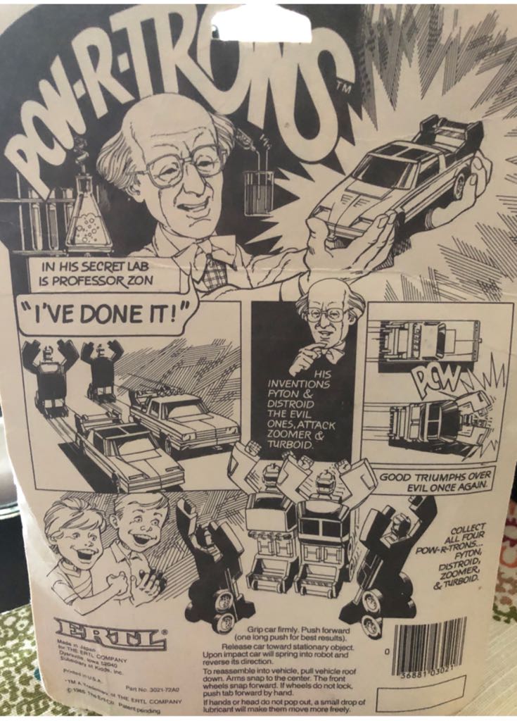 POW R TRON - Ertl action figure collectible [Barcode 036881030218] - Main Image 2