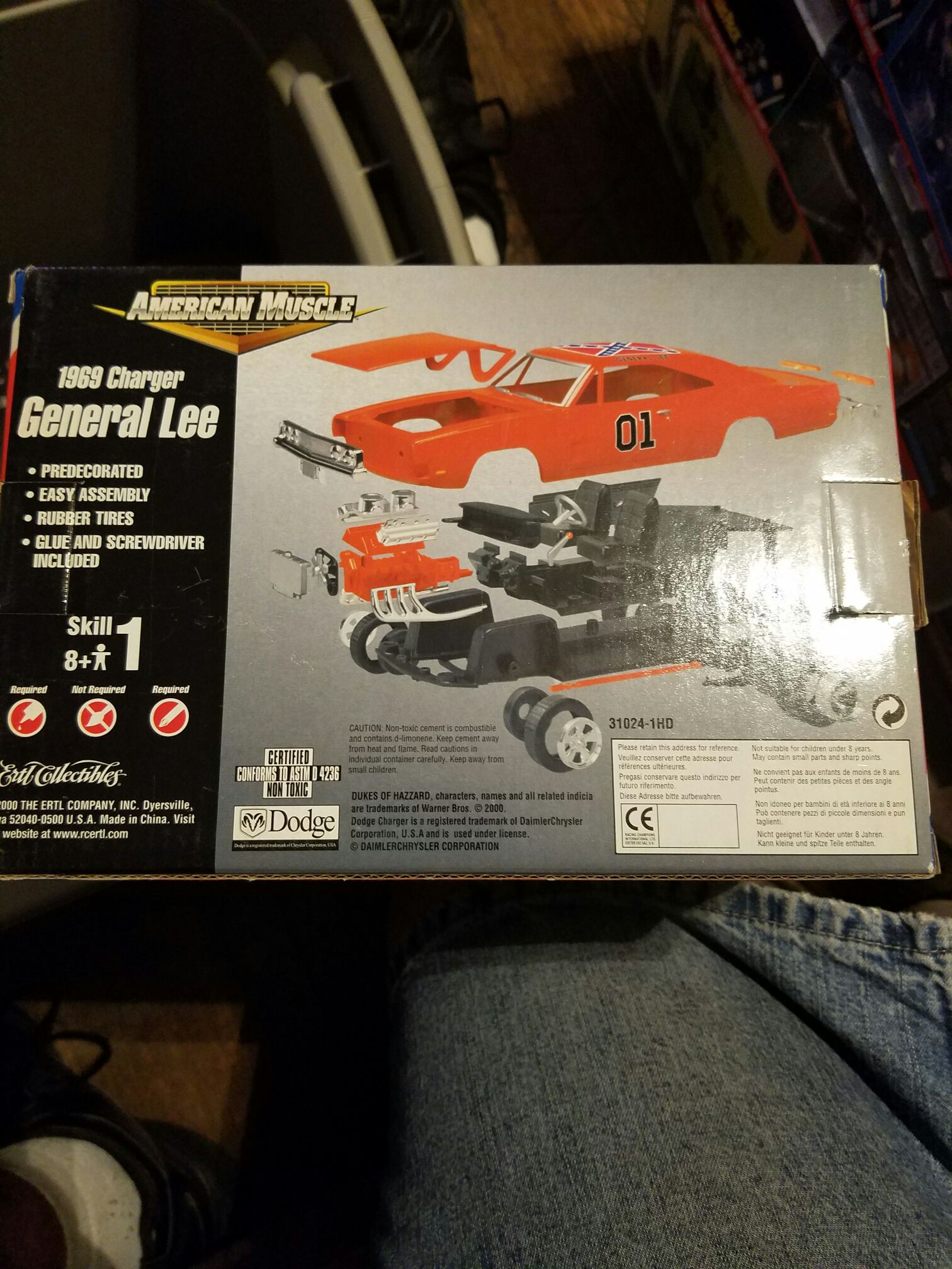 1969 Charger General Lee  action figure collectible [Barcode 036881310242] - Main Image 2