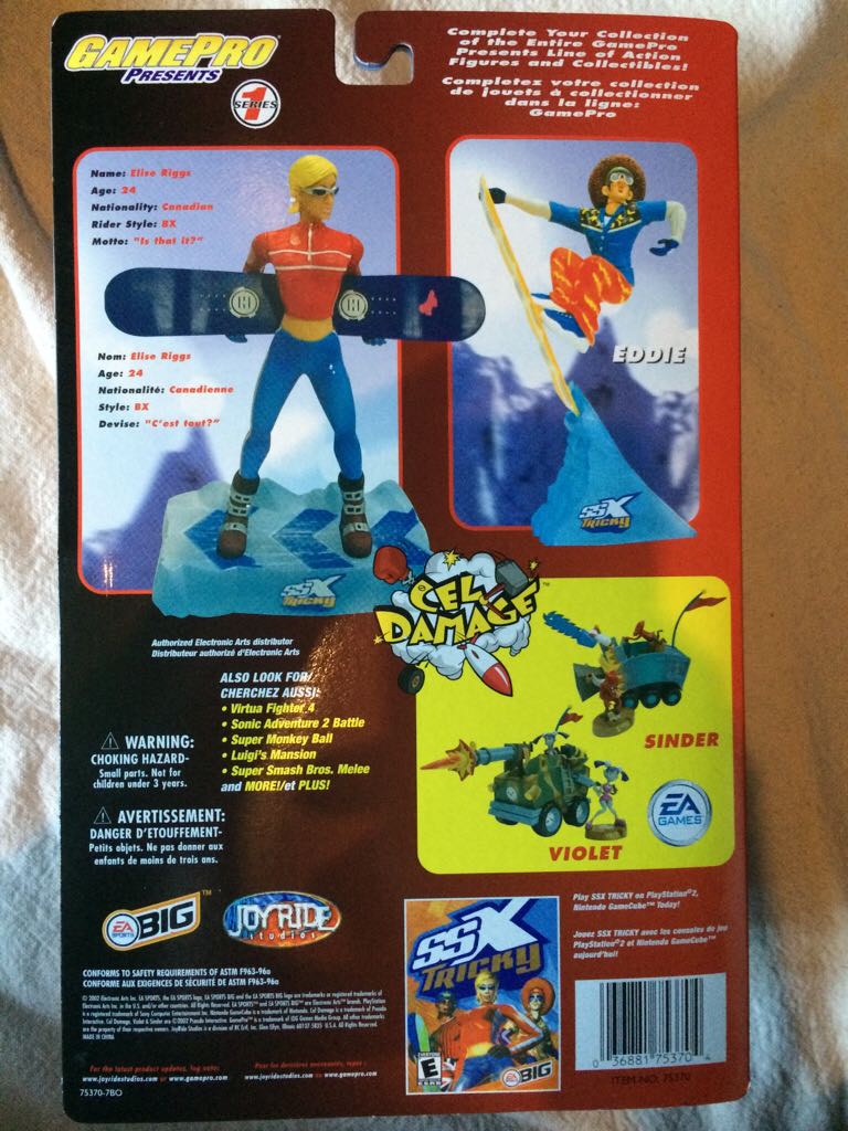 SSX Tricky: Elise  action figure collectible [Barcode 036881753704] - Main Image 2