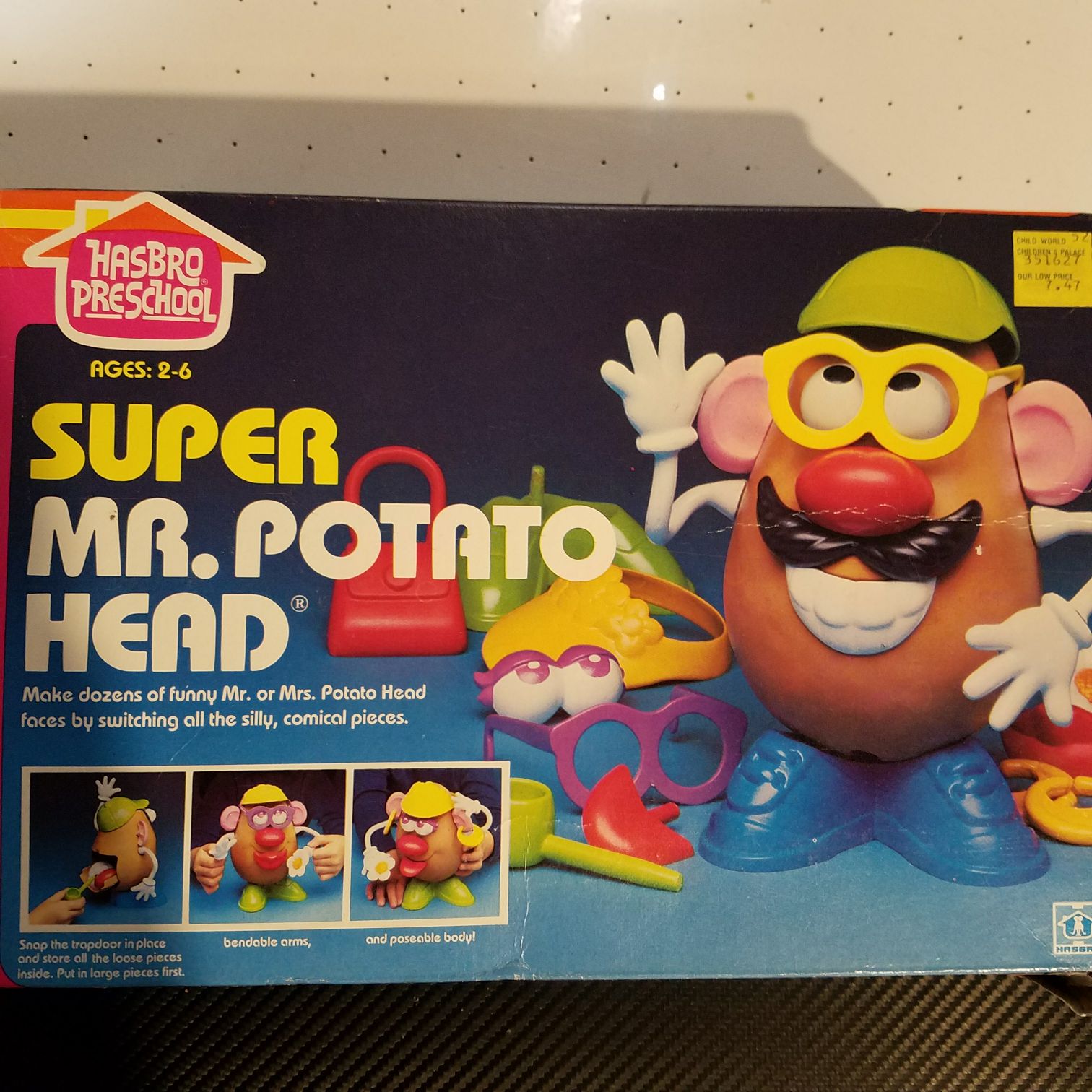 Super Mr Potato Head 1983 Version - Hasbro/Preschool action figure collectible [Barcode 038976002353] - Main Image 1