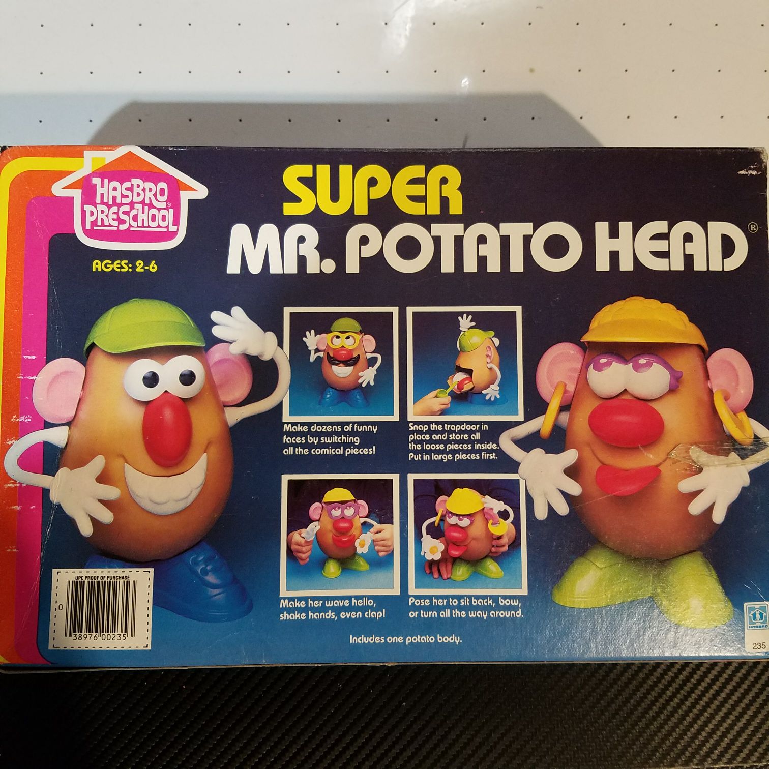 Super Mr Potato Head 1983 Version - Hasbro/Preschool action figure collectible [Barcode 038976002353] - Main Image 2