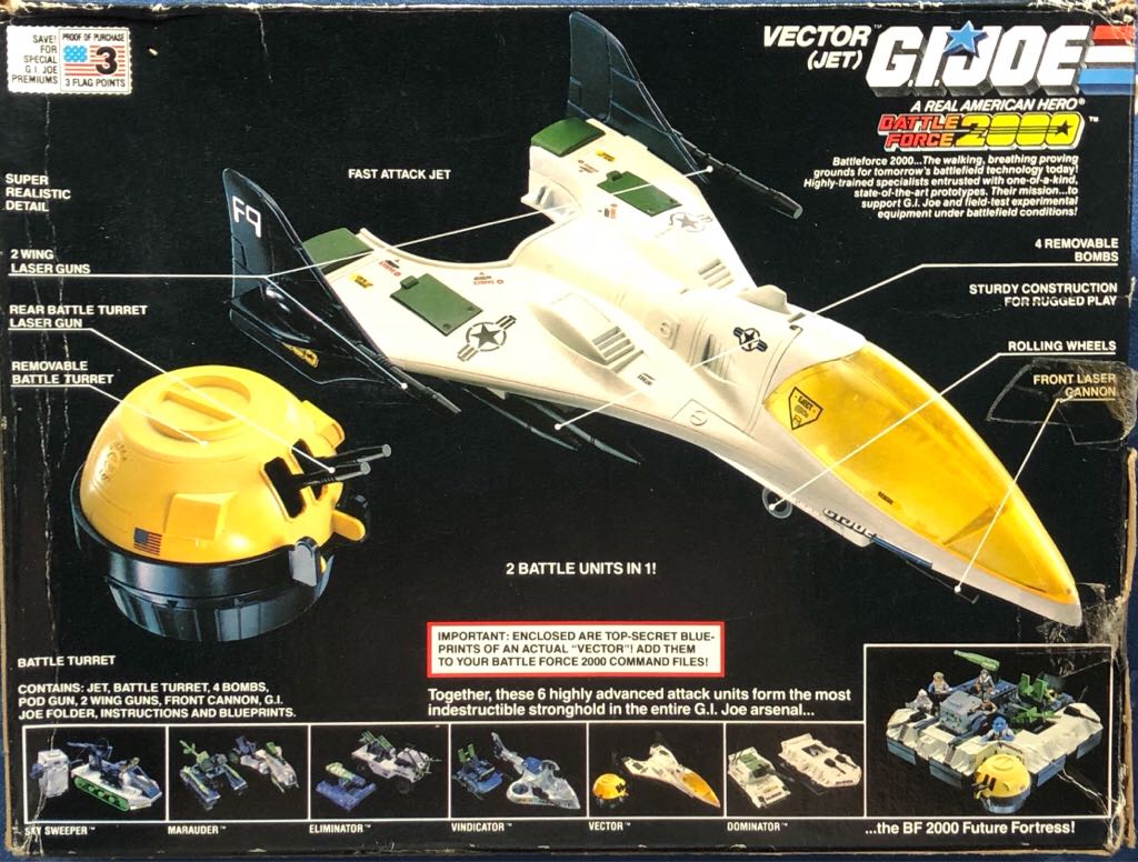 Vector (Jet) - 2 Battle Units In 1! - Hasbro (G.I. Joe - A Real American Hero) action figure collectible [Barcode 038976066485] - Main Image 2