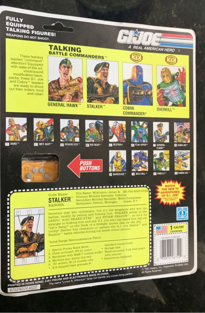 Stalker V3 - Hasbro (GI Joe Vintage) action figure collectible [Barcode 038976067529] - Main Image 2