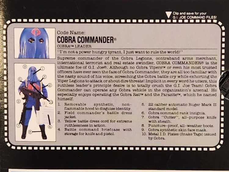 Cobra Commander [v1] - Hasbro (G.I. Joe: 12” Figures: Hall Of Fame) action figure collectible [Barcode 038976068274] - Main Image 3