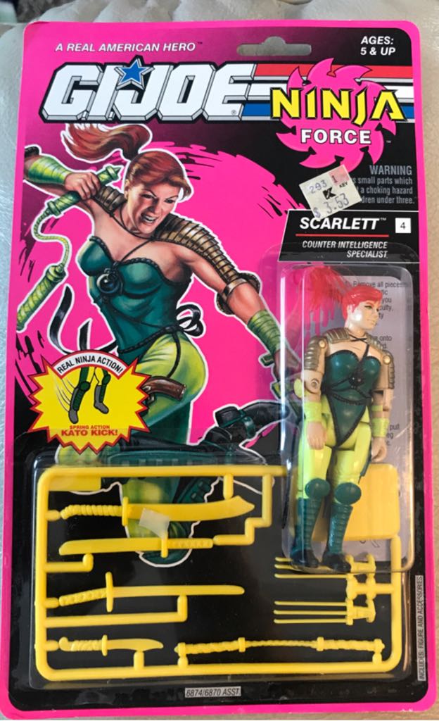 Scarlett [v2] - Hasbro (G.I. Joe: A Real American Hero: Ninja Force) action figure collectible [Barcode 038976068748] - Main Image 1
