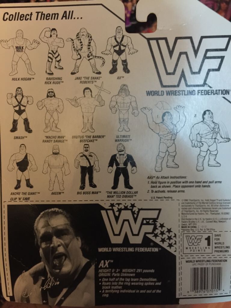 Hasbro WWF Demolition Ax - Hasbro (Hasbro) action figure collectible [Barcode 038976070154] - Main Image 2