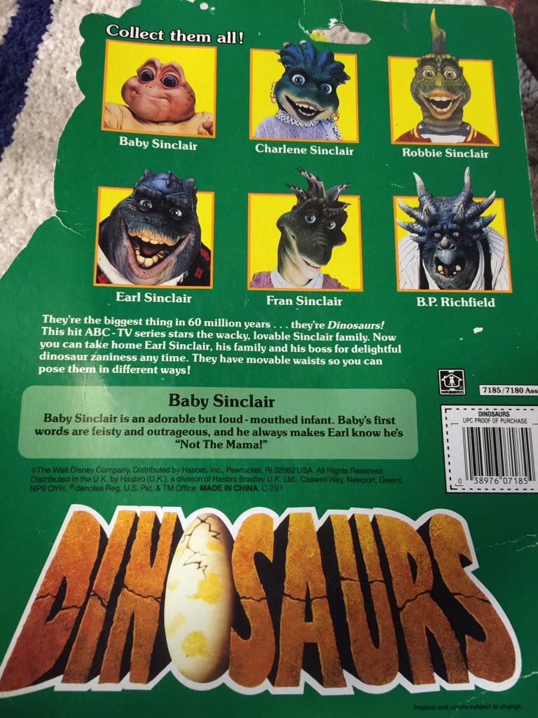 Dinosaurs- Baby Sinclair - Hasbro (Dinosaurs) action figure collectible [Barcode 038976071854] - Main Image 2