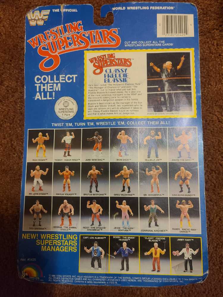 LJN WWF Wrestling Superstars Manager Classy Freddie Blassie - Ljn (WWF) action figure collectible [Barcode 023582054254] - Main Image 2