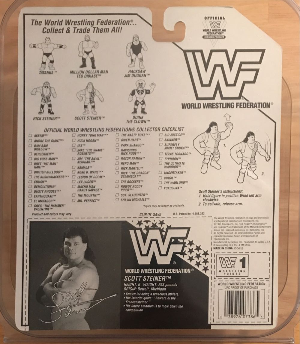 Scott Steiner - WWF Hasbro (WWF Hasbro Series 9) action figure collectible [Barcode 038976073865] - Main Image 2
