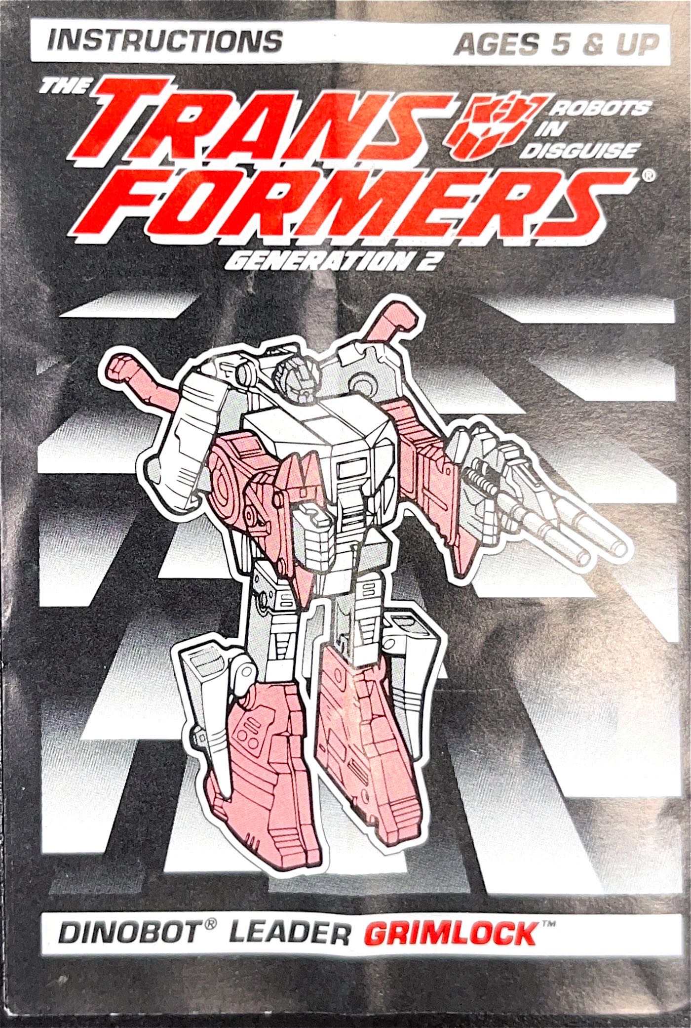 Transformers G2 Grimlock Dinobot (Blue) - Hasbro (The Transformers) action figure collectible [Barcode 038976800164] - Main Image 3