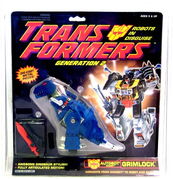 Transformers G2 Grimlock Dinobot (Blue) - Hasbro (The Transformers) action figure collectible [Barcode 038976800164] - Main Image 5