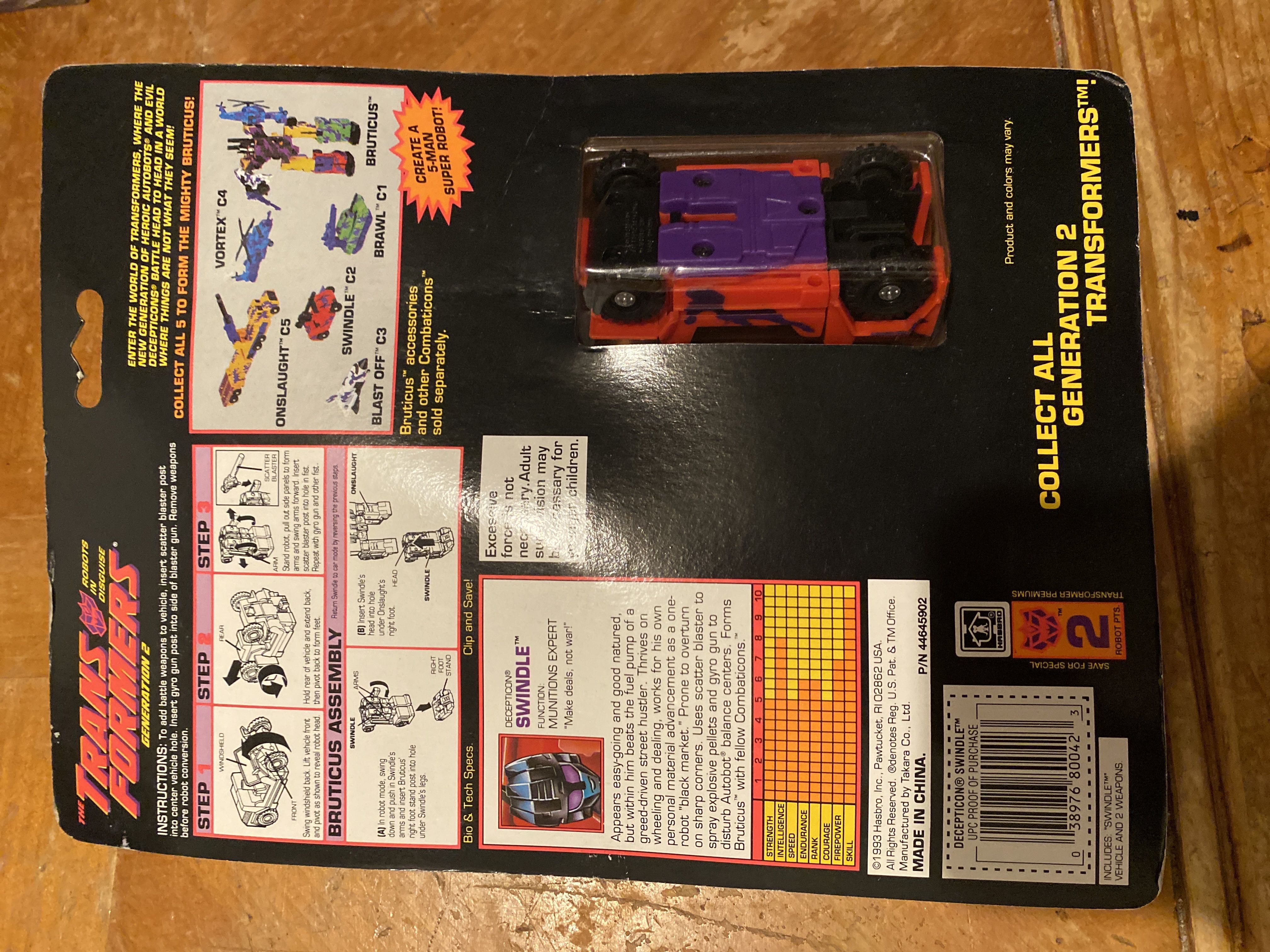 Transformers G2 Swindle Combaticon - Hasbro (Swindle) action figure collectible [Barcode 038976800423] - Main Image 2