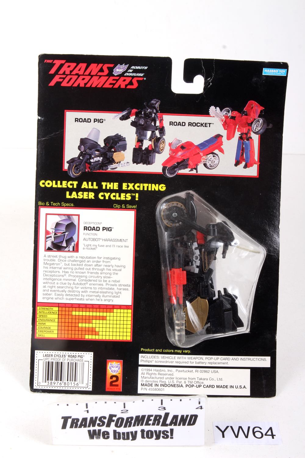 Transformers G2 Road Pig Laser Cycles - Hasbro (Transformers Generation 2) action figure collectible [Barcode 038976801567] - Main Image 6