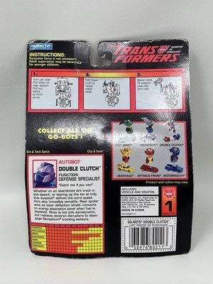 Transformers G2 Double Clutch Go-Bots - Hasbro Toy (Transformers Go-Bots) action figure collectible [Barcode 038976802113] - Main Image 7
