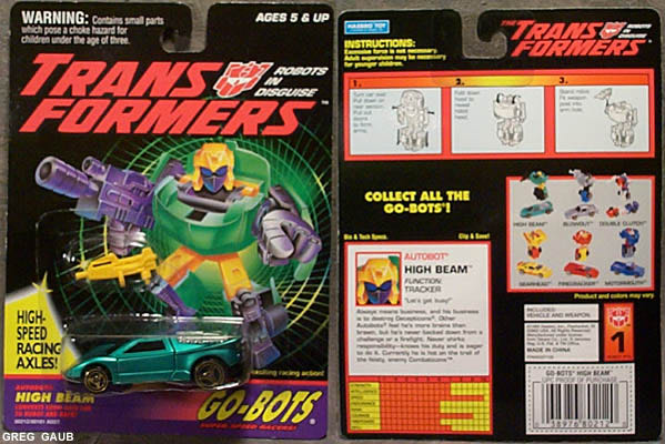 Transformers G2 High Beam Go-Bots - Hasbro Toy (Transformers Go-Bots) action figure collectible [Barcode 038976802120] - Main Image 6