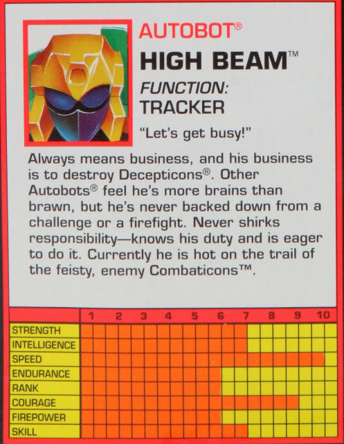 Transformers G2 High Beam Go-Bots - Hasbro Toy (Transformers Go-Bots) action figure collectible [Barcode 038976802120] - Main Image 7