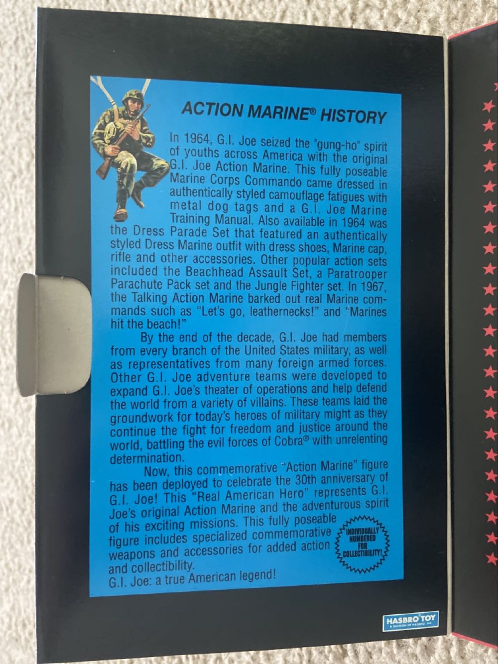 Action Marine [v1] - Hasbro Toy (G.I. Joe: A Real American Hero: 30th Anniversary) action figure collectible [Barcode 038976810477] - Main Image 3