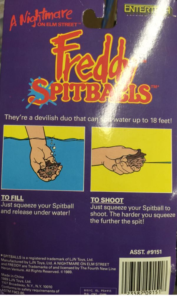 Freddy Spitballs - Entertech action figure collectible [Barcode 023582091518] - Main Image 2