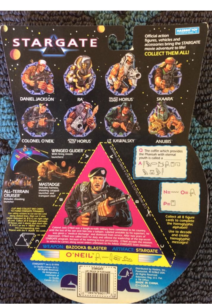 Col. O’Neil - Hasbro Toy (Stargate) action figure collectible [Barcode 038976890110] - Main Image 2