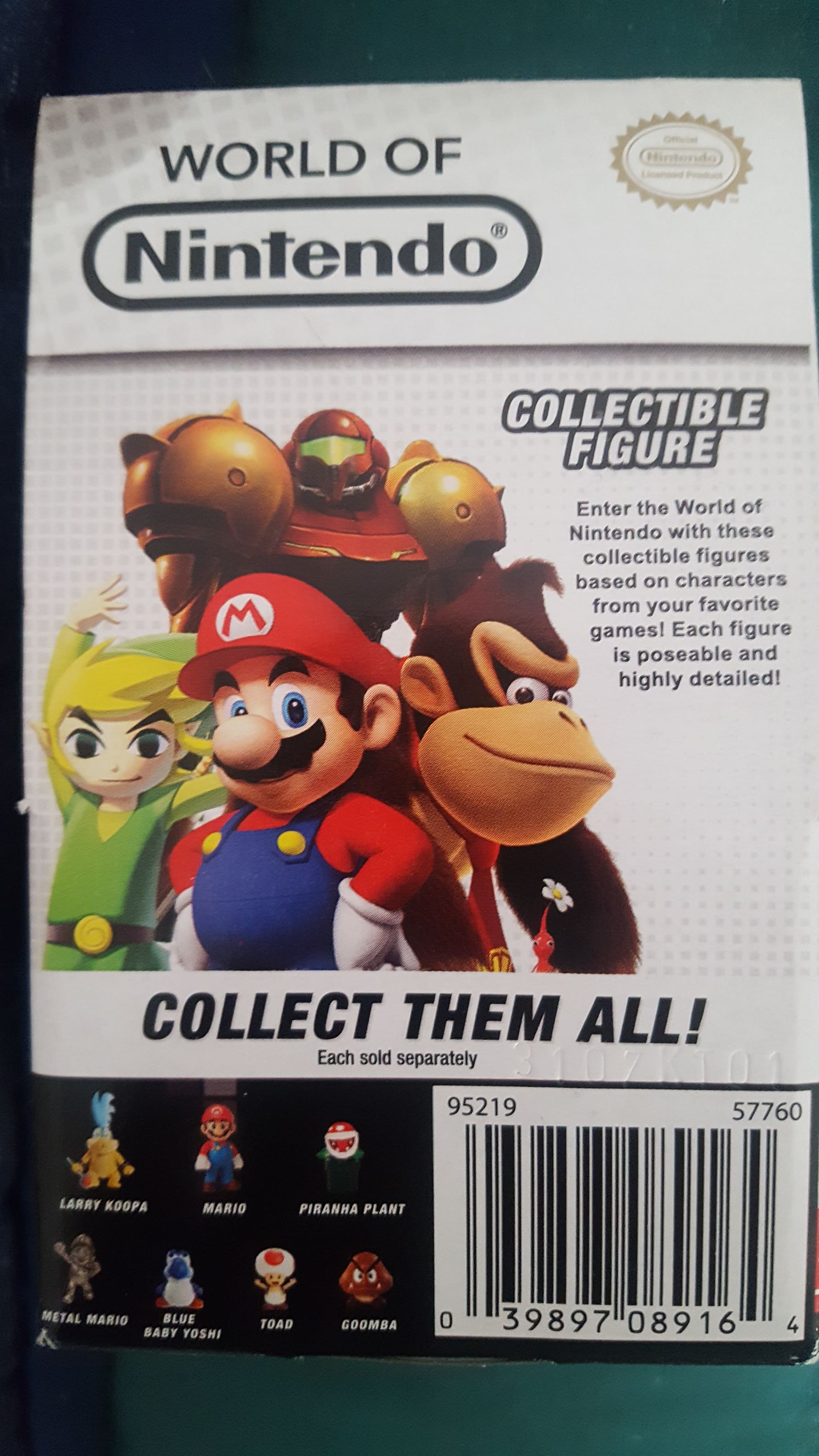 Blue Baby Yoshi - Jakks Pacific, Inc (World Of Nintendo 2.5) action figure collectible [Barcode 039897089164] - Main Image 2