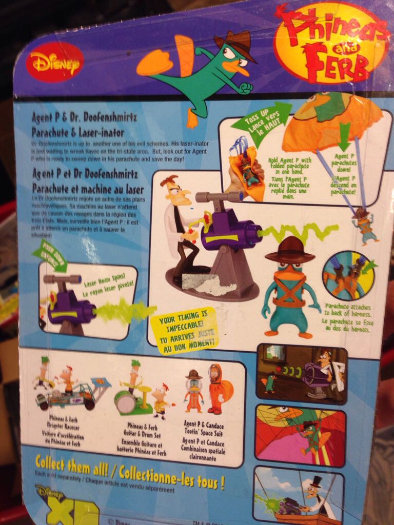 Agent P & Dr. Doofenshirtz - Jakks Pacific action figure collectible [Barcode 039897207513] - Main Image 2