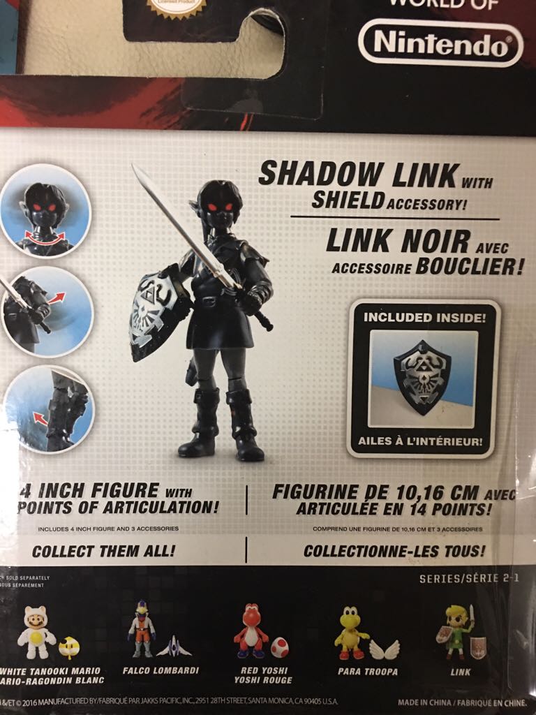 Shadow Link - JAKKS Pacific, Inc. (World Of Nintendo) action figure collectible [Barcode 039897295824] - Main Image 2