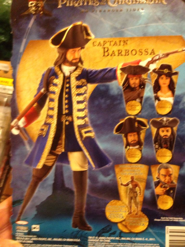 DISNEY PIRATES OF THE CARIBBEAN CAPTAIN BARBOSSA ACTION FIGURE TOY JAKKS 2011 - Jakks Pacific (Pirates Of The Caribbean) action figure collectible [Barcode 039897297439] - Main Image 2
