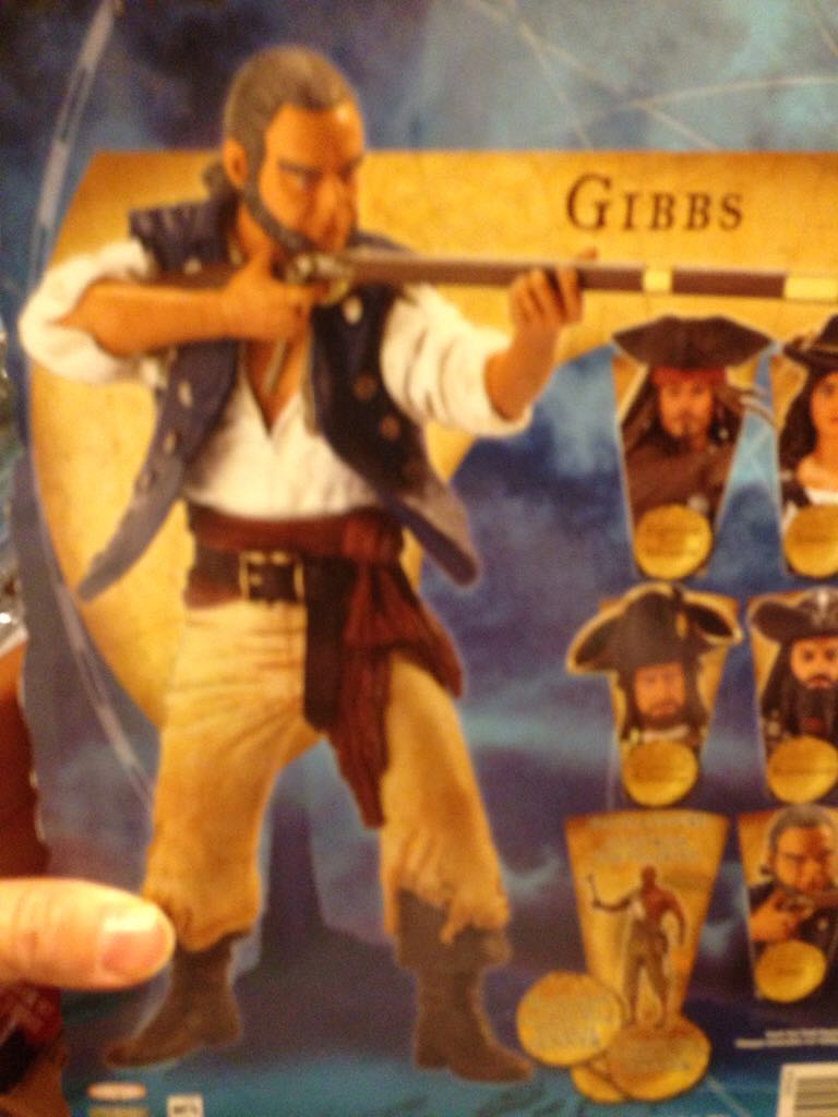 PIRATES OF THE CARIBBEAN ON STRANGER TIDES GIBBS ACTION FIGURE - Jakks Pacific action figure collectible [Barcode 039897305141] - Main Image 2