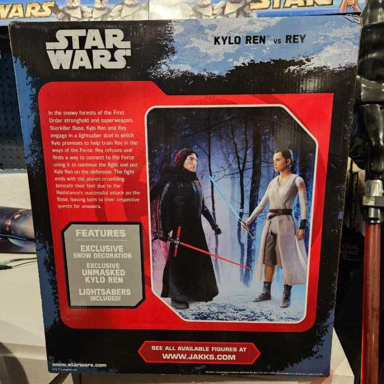 Kylo Ren Vs Rey Starkiller Base Showdown - Jakks Pacific (Jakks Big Figs) action figure collectible [Barcode 039897443829] - Main Image 2