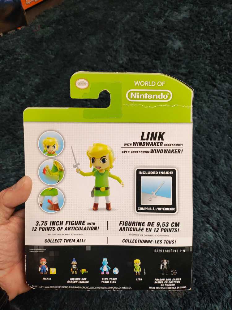 Link - Jakks Pacific (World Of Nintendo) action figure collectible [Barcode 039897449401] - Main Image 2