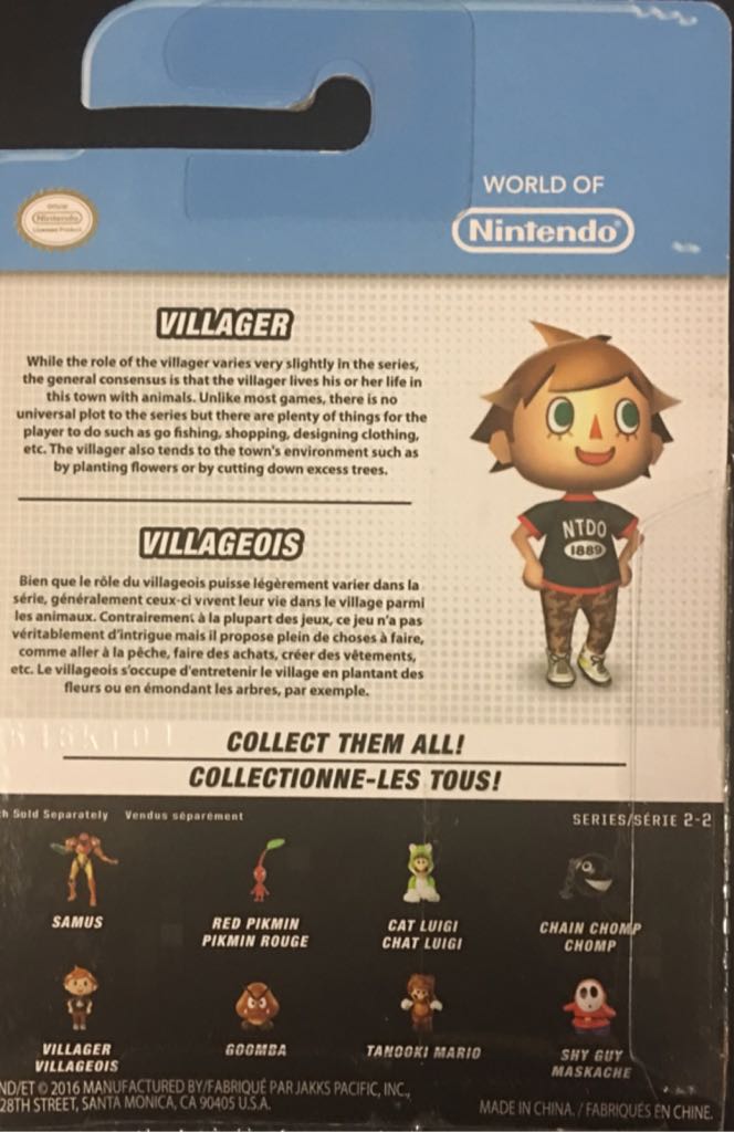 Villager - Jakks Pacific (World Of Nintendo) action figure collectible [Barcode 039897685588] - Main Image 2