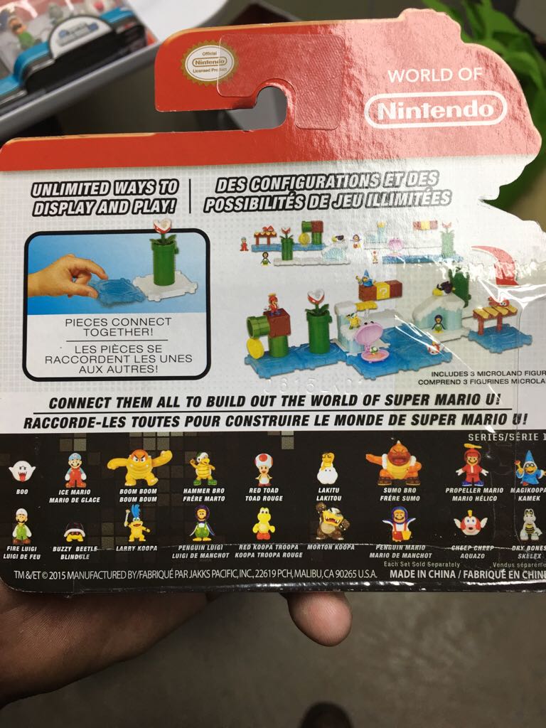 1-2 Micro Land New Super Mario Bros. U - JAKKS Pacific, Inc. (World Of Nintendo) action figure collectible [Barcode 039897722511] - Main Image 2