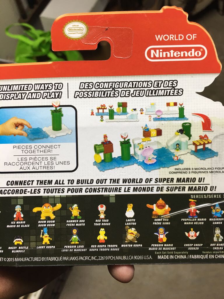 1-2 Micro Land New Super Mario Bros. U  - JAKKS Pacific, Inc. (World Of Nintendo) action figure collectible [Barcode 039897722542] - Main Image 2