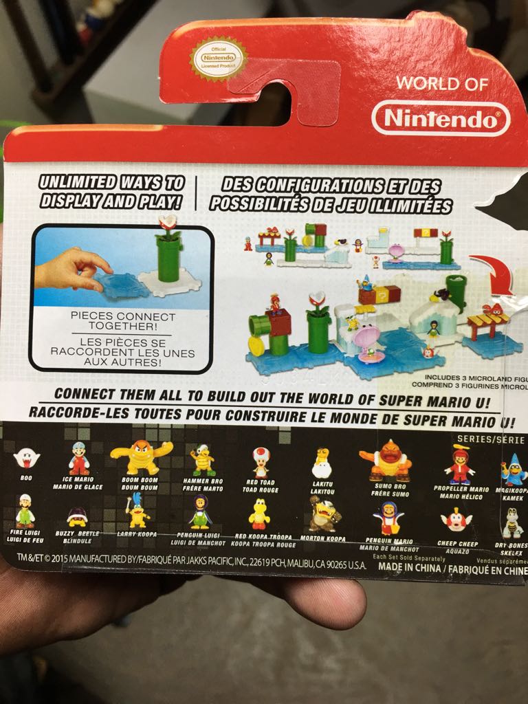 1-2 Micro Land New Super Mario Bros. U - JAKKS Pacific, Inc. (World Of Nintendo) action figure collectible [Barcode 039897722573] - Main Image 2