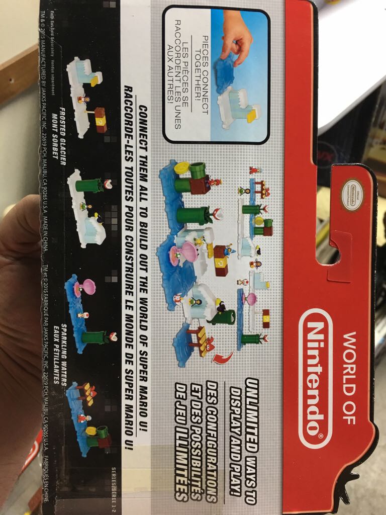 1-2 Micro Land Red Toad + Sparkling Water  - JAKKS Pacific, Inc. (World Of Nintendo) action figure collectible [Barcode 039897722603] - Main Image 2