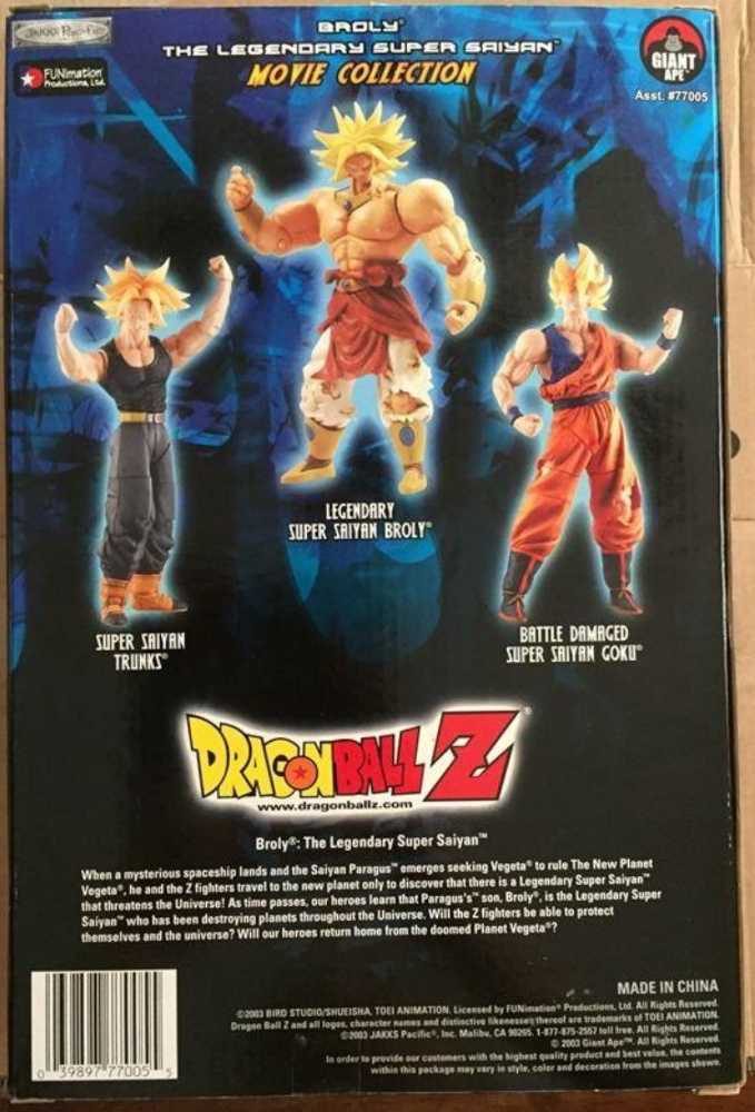 Jakks Pacific Funimation Dragon Ball Z Movie Collection LEGENDARY Super Saiyan BROLY Action Figure  action figure collectible [Barcode 039897770055] - Main Image 3