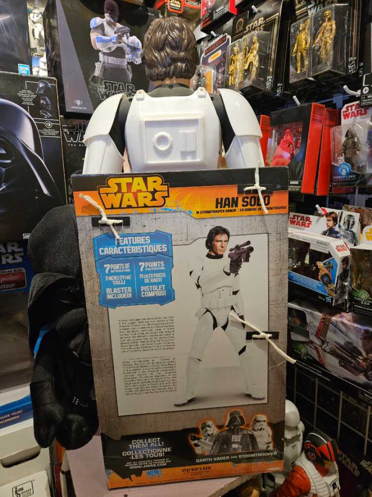 Giant 31” Han Solo - Disney (Jakks Big Figs) action figure collectible [Barcode 039897782423] - Main Image 2